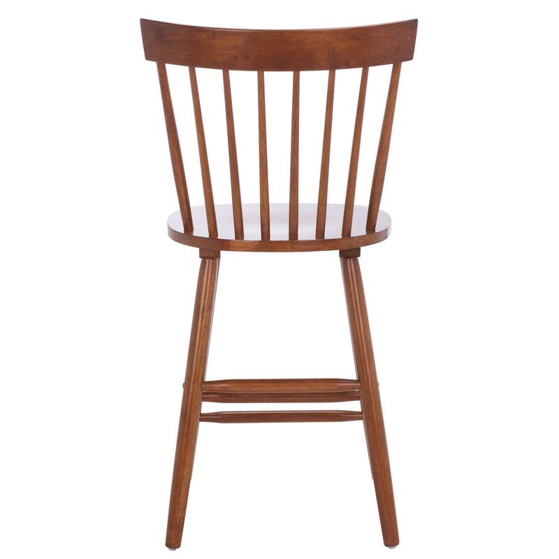 SAFAVIEH Biddie 24-inch Spindle Farmhouse Counter Stool (Set of 2) - 20" W x 21" D x 39" H - 20"W x 21"D x 39"H
