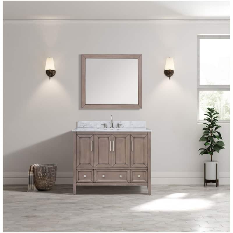 Avanity EVERETTE-VS43-WD-C Everette 42" Single Basin Vanity Set with