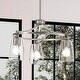 preview thumbnail 1 of 4, Luxury Tranditional Chandelier, 12.25"H x 21"W, with Transitional Style, Brushed Nickel, BWP4261 by Urban Ambiance - 21