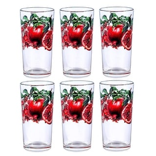 STP Goods Pomegranate Drinking Glasses Set of 6