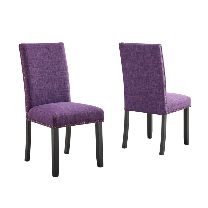 Copper Grove Humboldt Nailhead-trim Fabric Dining Chairs (Set of 2)