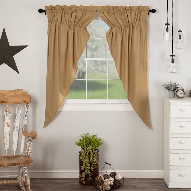 Simple Life Flax Short Prairie Panel Set - Prairie Panel 63x36 - Prairie Panel 63x36
