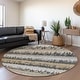 preview thumbnail 87 of 132, Premium Washable Super Soft Modern Ombre Stripe Mayfield Rug Gray - 8' x 8'
