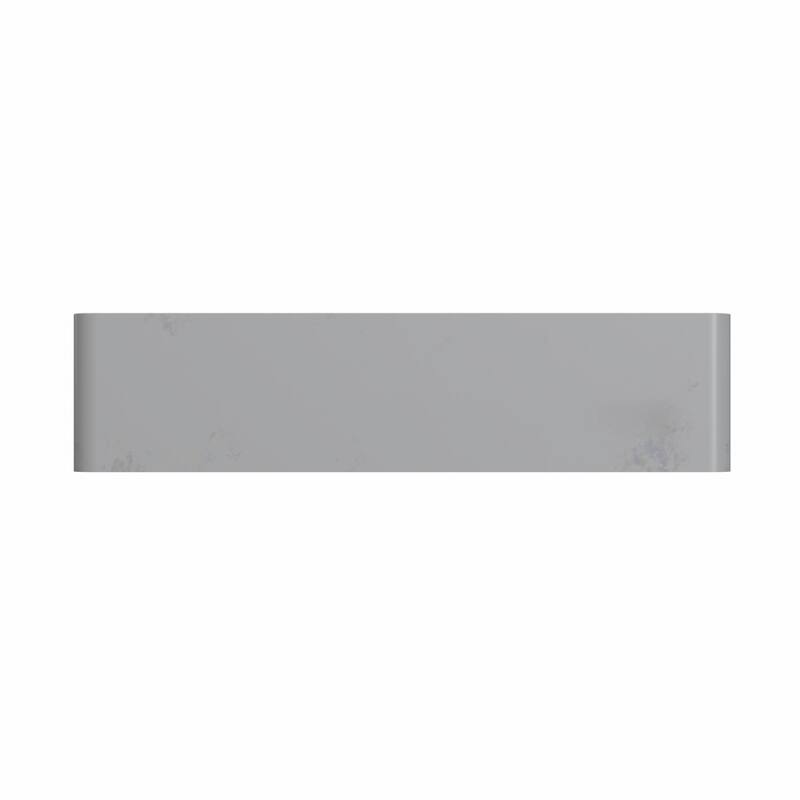 19.68'' Concrete Vessel Rectangular with Patterns Bathroom Sink