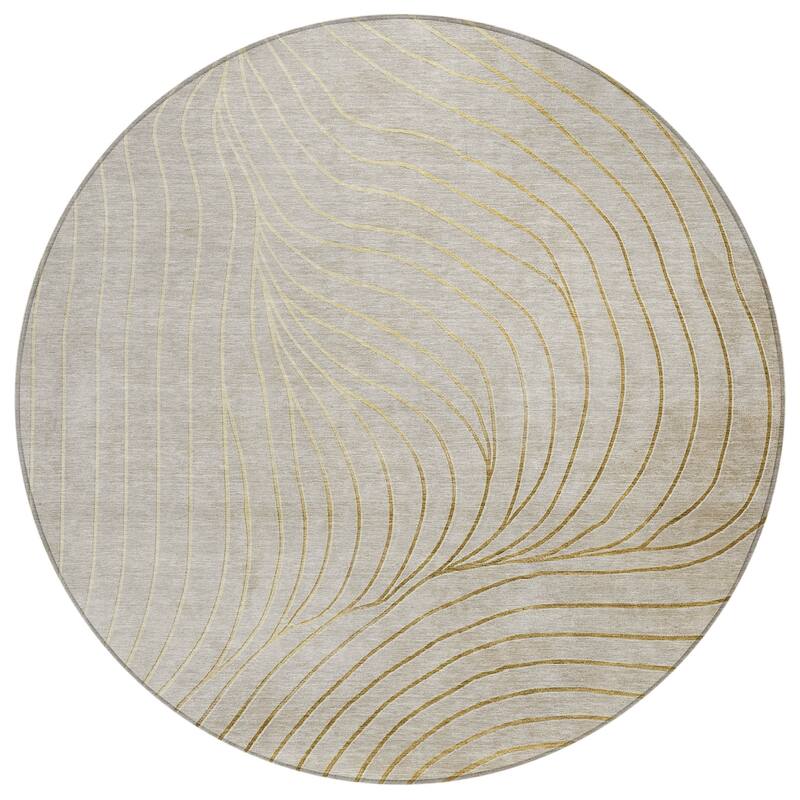 HomeRoots Abstract Transitional Rectangle Outdoor Rug