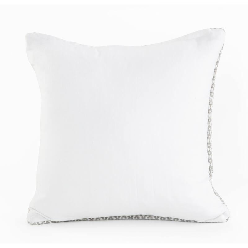 Sevita Seaside Chevron Natural Cotton Square 18"x18" Throw Pillow, Set of 2 or 4