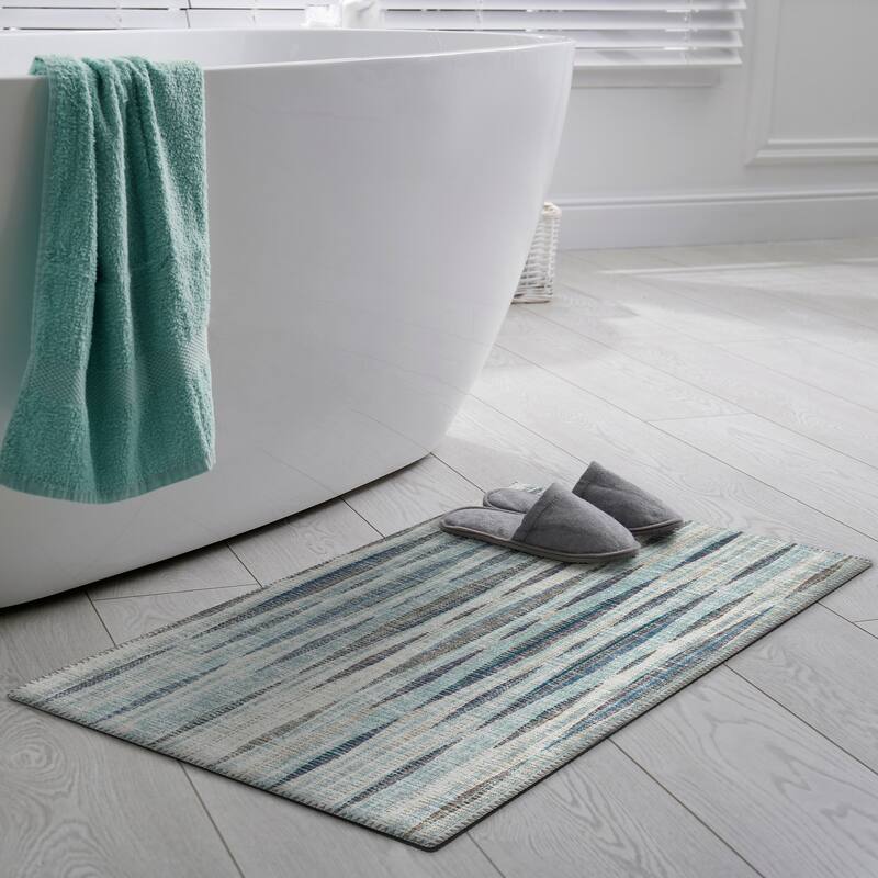 Indoor/Outdoor Waverly Modern Stripes Washable Rug
