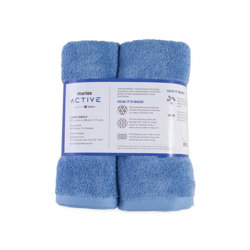 Martex Active 2-Pack Gym Towel - 2-Pack Gym