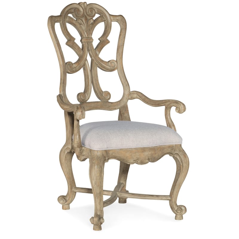 Hooker Furniture 5878-75401-80-SINGLE Castella 27" Wide Arm Wood, - Antique Slate