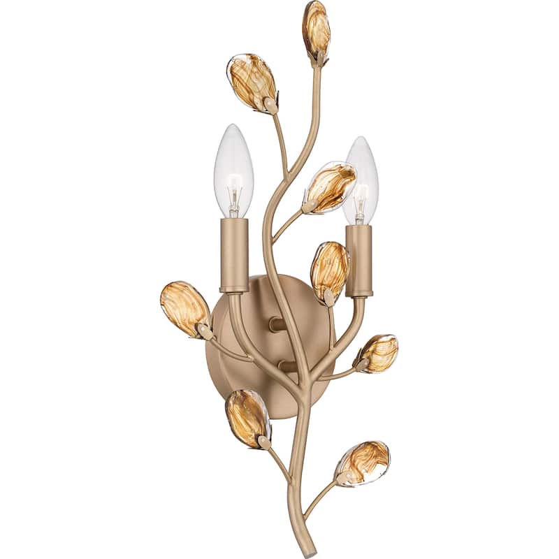 Heiress 2-Light Bronze Gold Wall Sconce