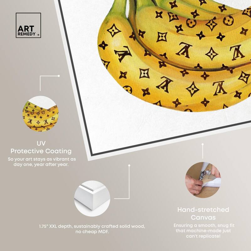 Fashion Bananas III Canvas by Art Remedy