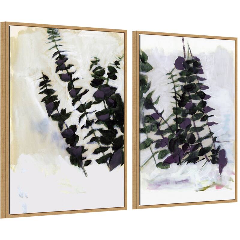 Amanti Art Eucalyptus Painting No. 1 & 2 2 Piece by Cartissi Framed Canvas Wall Art