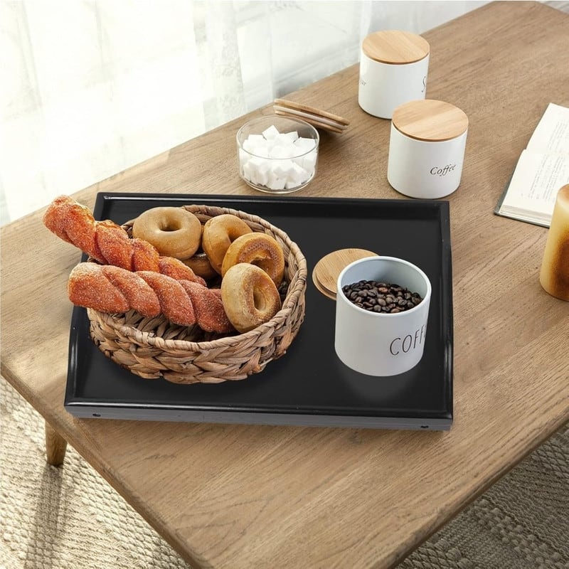 Bed Tray Table with Foldable Legs
