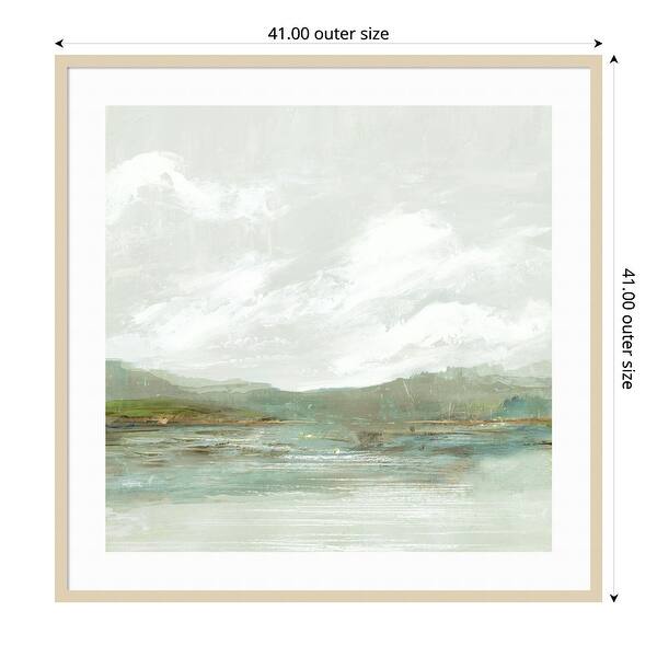 slide 2 of 11, Crystal Shallows by PI Studio Wood Framed Wall Art Print Natural - 41 x 41 in