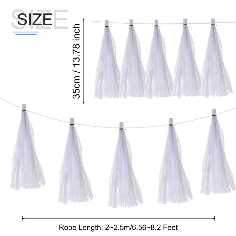 20Pcs Tassel Garland Banner with Rope