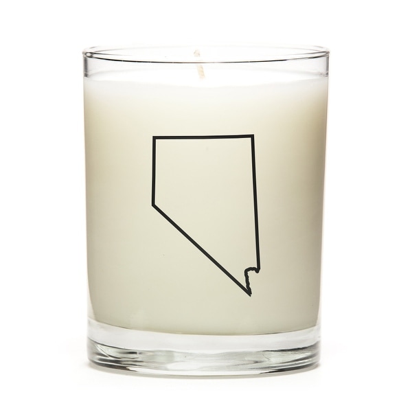 Custom Candles with the Map Outline Nevada, Lemon