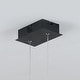 preview thumbnail 6 of 6, 120CM Modern Black Linear Adjustable Chandelier - L47.28xH7.09 inches