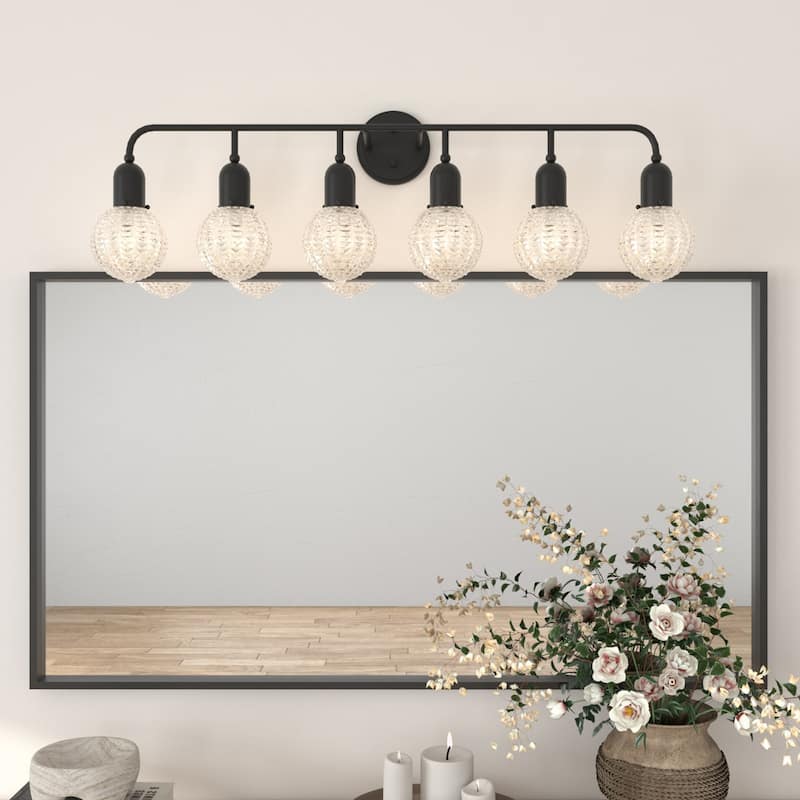 Acroma 6 - Light Dimmable Steel Bathroom Vanity Light - 6-light
