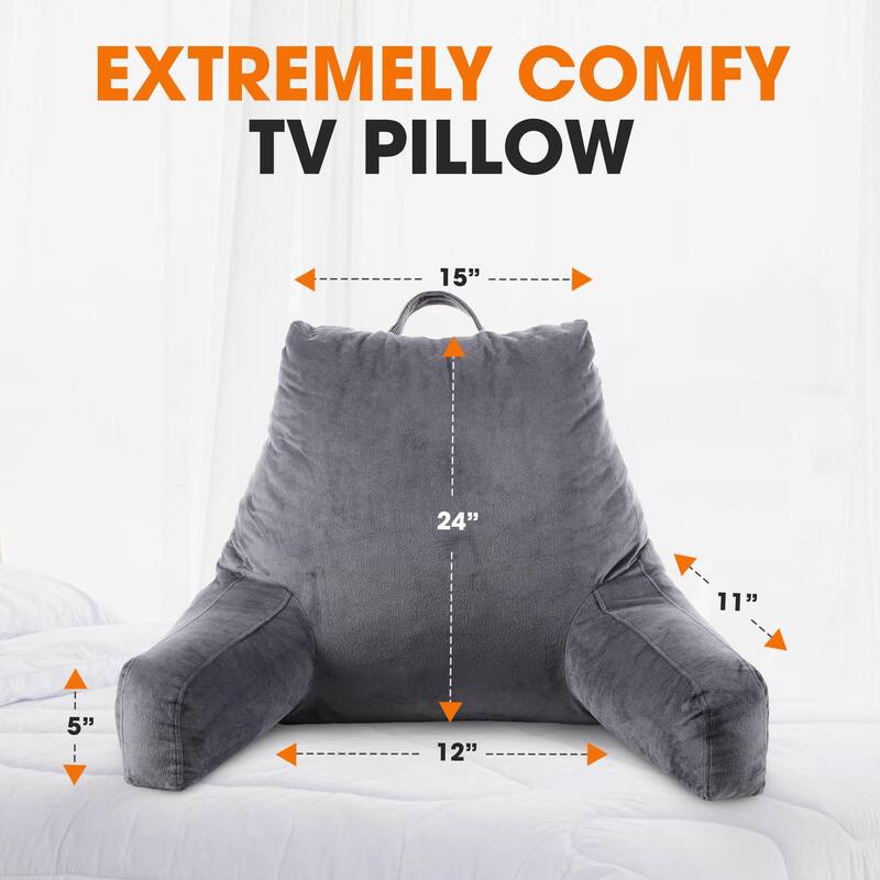 Cheer Collection Memory Foam Support Reading, TV Pillow
