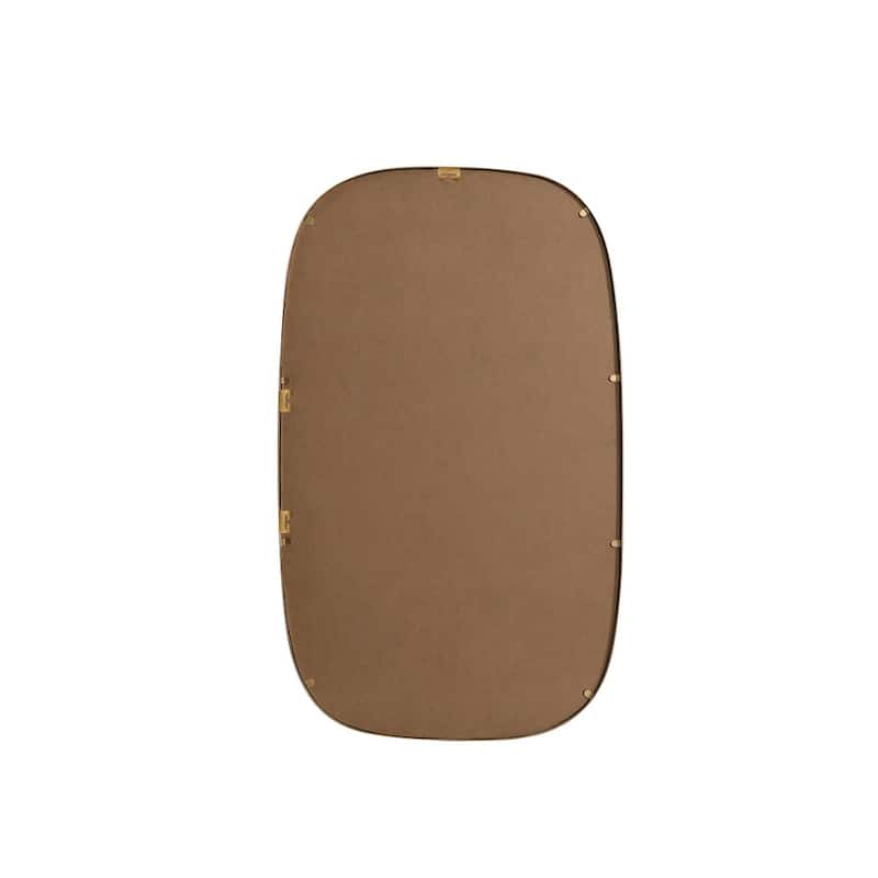 Indigo Home Metal Frame Oval Mirror 24x40 Inch