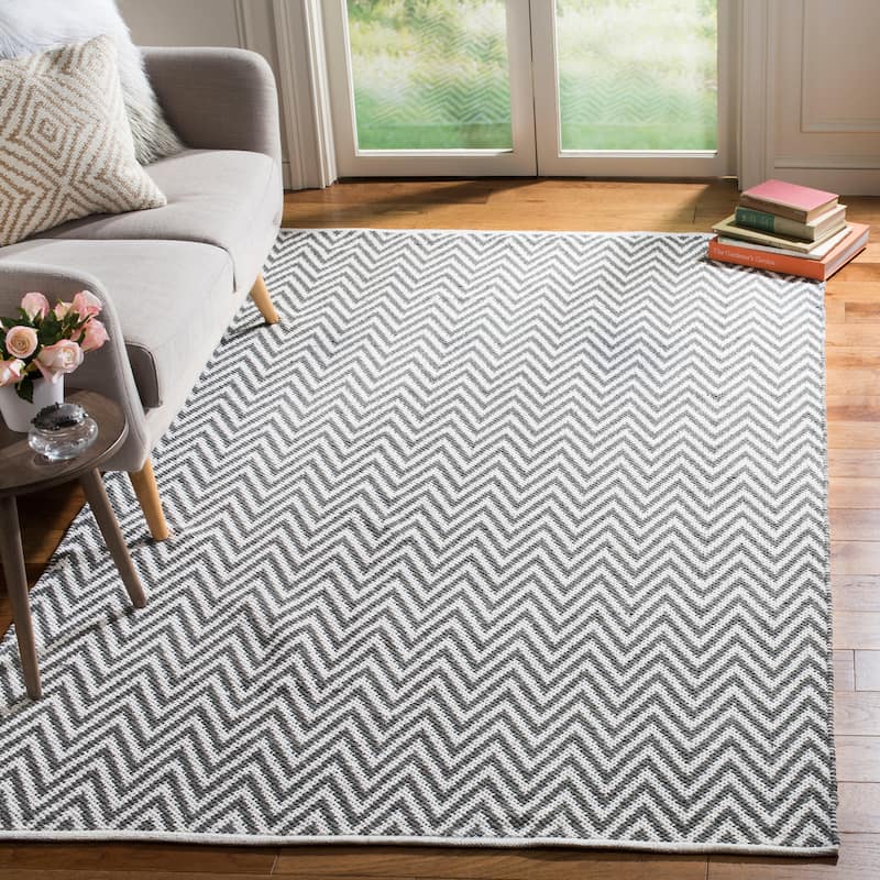 SAFAVIEH, Handmade Flatweave Montauk Oushak Casual Cotton Rug