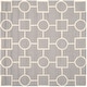 preview thumbnail 74 of 82, SAFAVIEH Handmade Cambridge Tula Modern Moroccan Wool Rug 6' Square - Silver/Ivory - Square