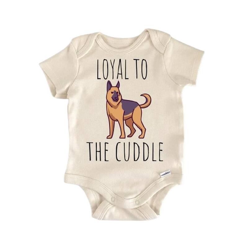 German Shepard Dog - Baby Boy Girl Clothes Infant Bodysuit Funny Cute Newborn