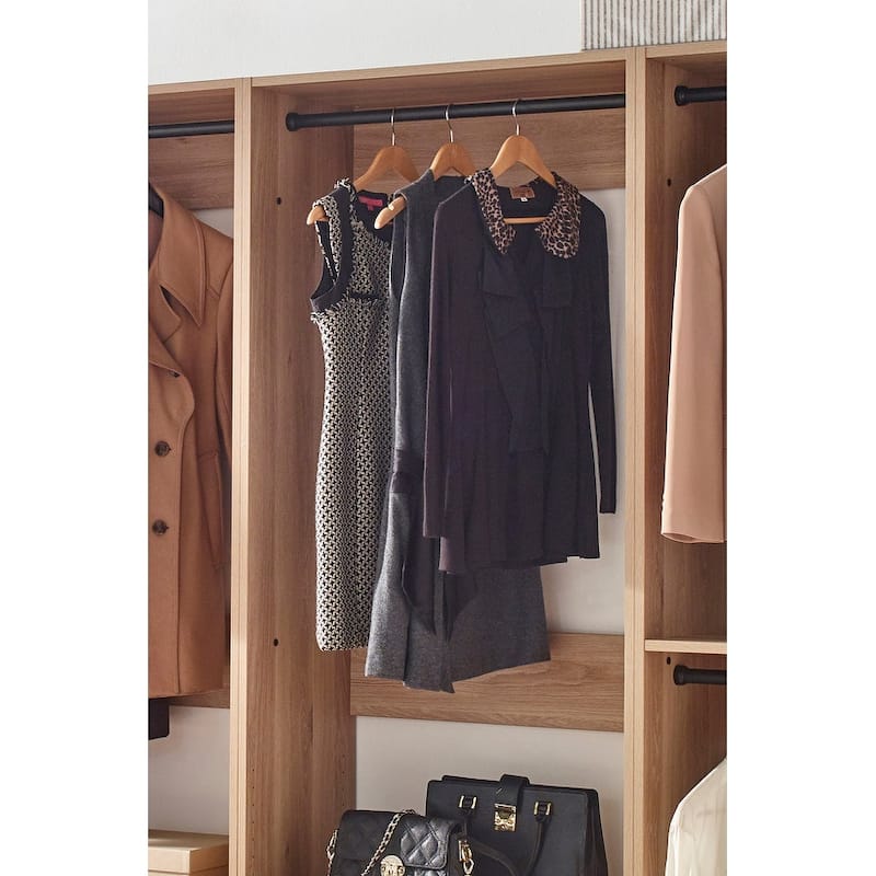 Prosper Oak Freestanding Walk in Wood Closet System