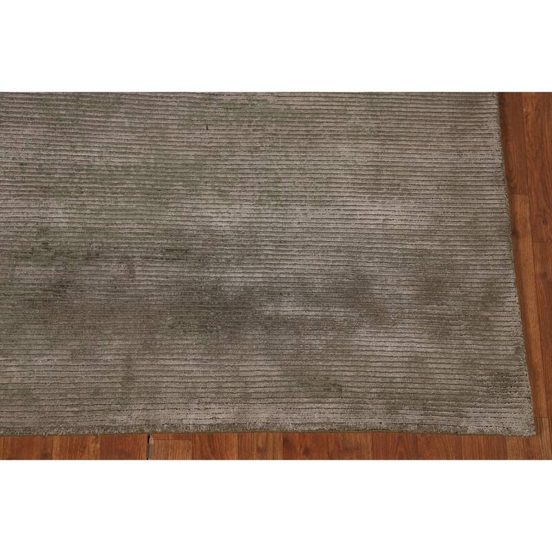 Striped / Abstract Oriental Area Rug Handmade Wool Carpet - 6'0"x 9'1"