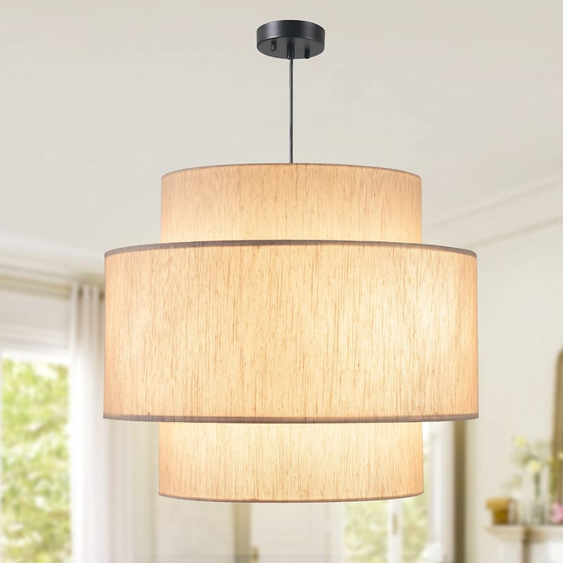 Drum Pendant Light Fixtures Drum Chandeliers for Dining Room Drum Pendant Lighting - 4-Light