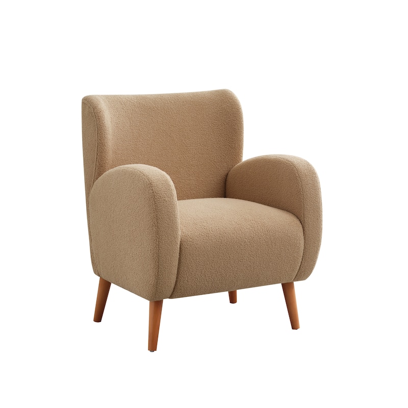 Laro Modern Fabric Accent Chair with Wing Back by Christopher Knight Home