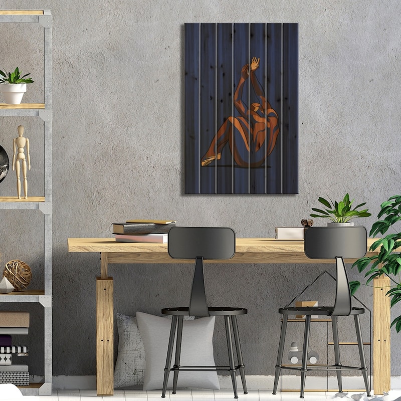 Stretch My Hands To Thee I Print On Wood by NoelleRx - Multi-Color