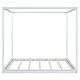 preview thumbnail 15 of 17, Durable King Canopy Platform Bed with Customizable Curtain Options, Natural