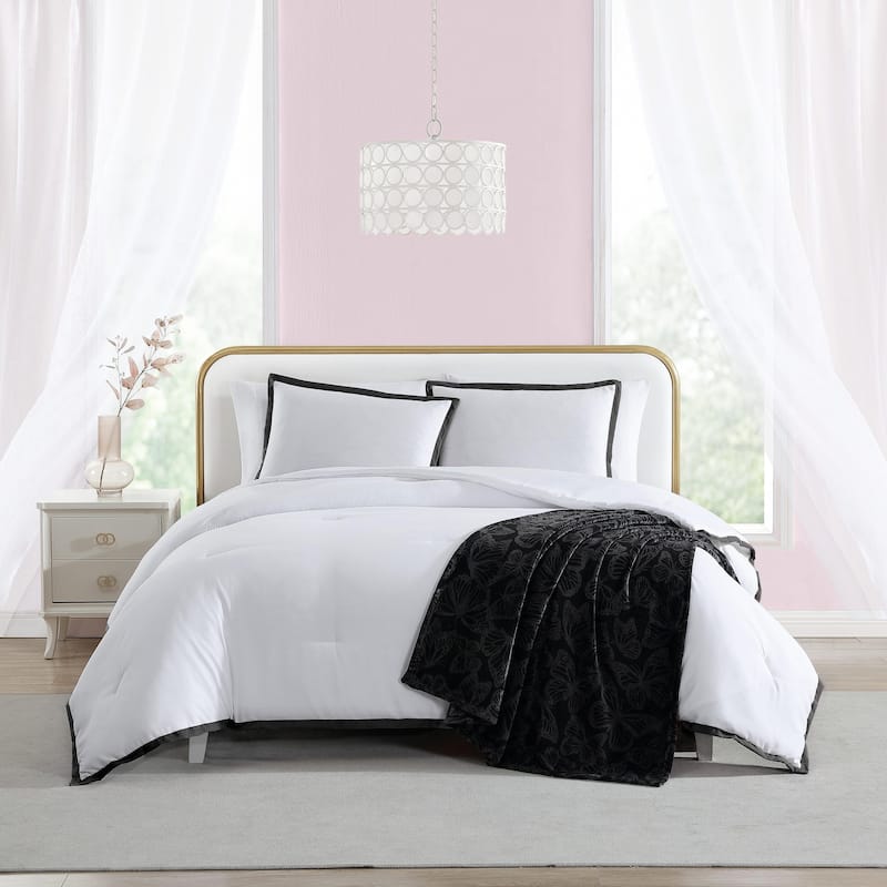 Betsey Johnson Signature Hotel Solid Comforter Bonus Set