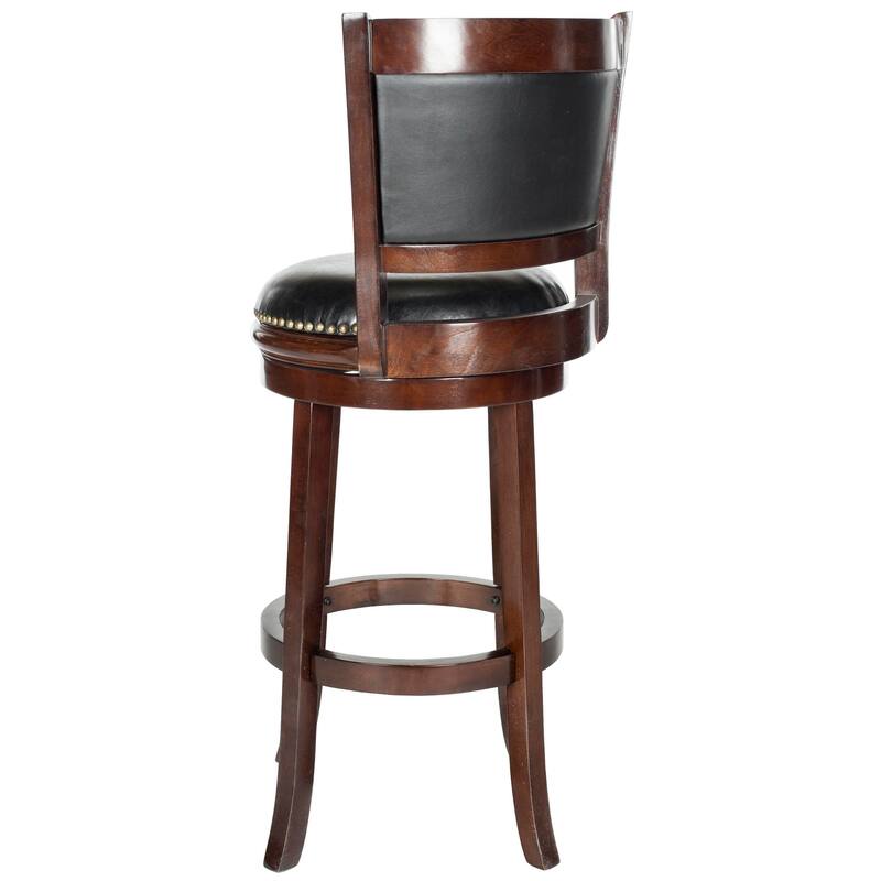 SAFAVIEH Klasine Cappuccino/ Black 29-inch Bar Stool - 19" x 18" x 44" - 22Wx21Dx43H