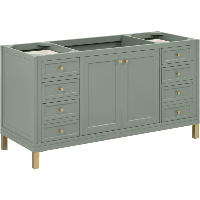 James Martin Vanities 503-V60S Chicago 60" Free Standing Single Basin - Smokey Celadon