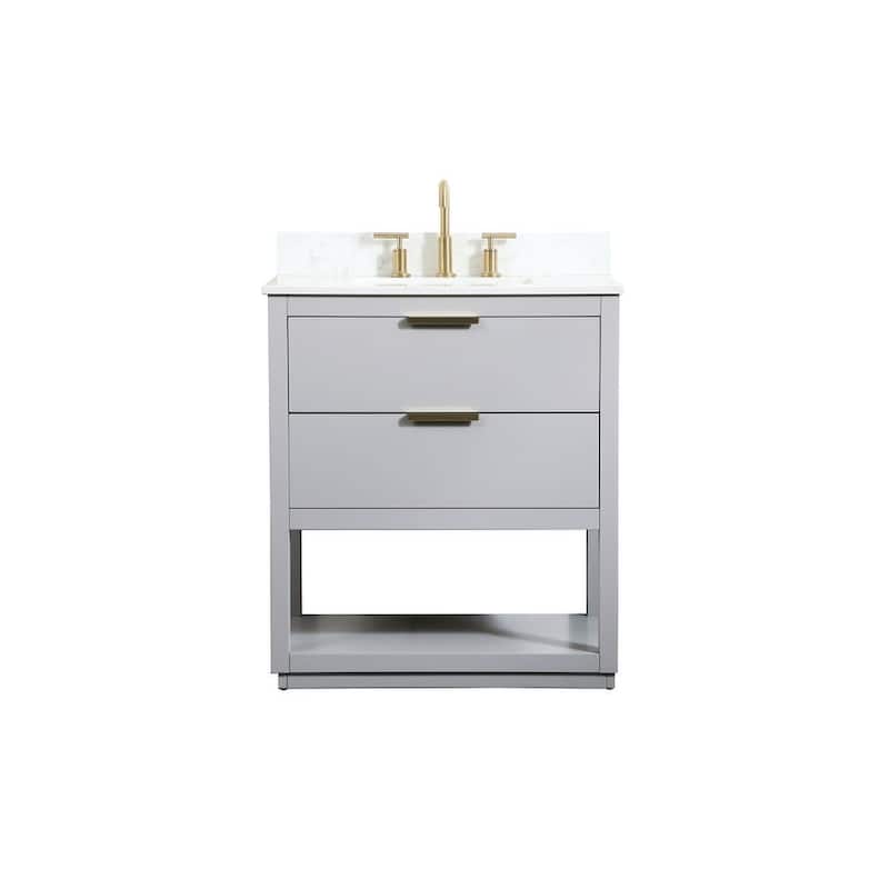 Elegant Lighting VF19230-BS Larkin 30" Free Standing Single Basin