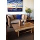 preview thumbnail 3 of 3, Chic Teak Suar Live Edge Slab Coffee Table With Shelf