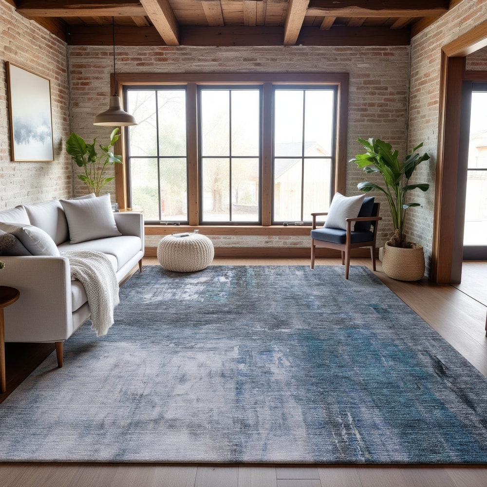 Premium Washable Super Soft Modern Watercolor Mayfield Rug