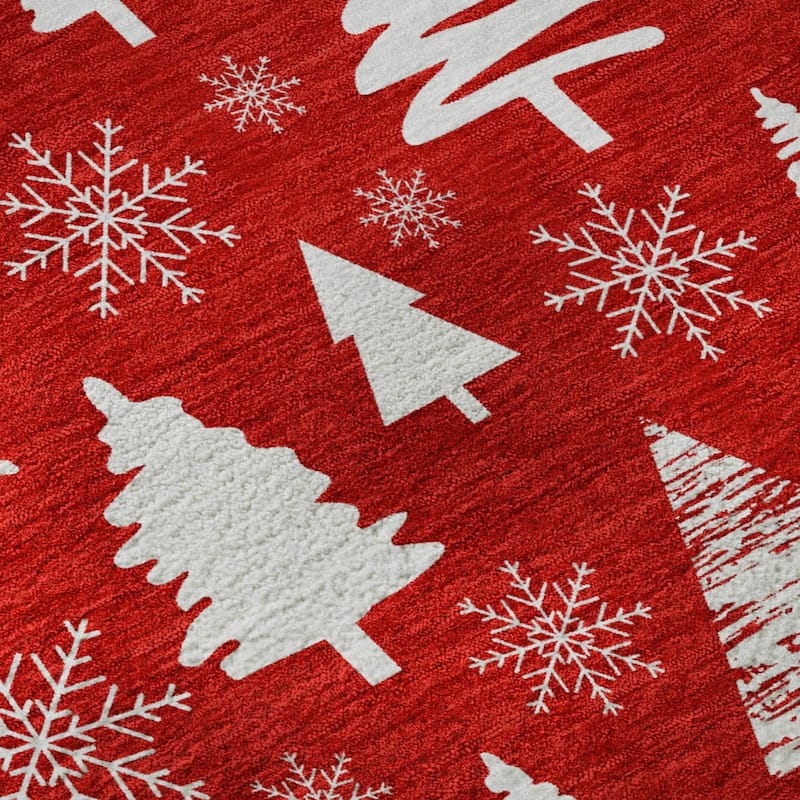 Premium Washable Super Soft Christmas Tree Mayfield Rug