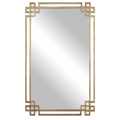 Uttermost Devoll Portrait Greek Ironwork Frame Wall Mirror by Grace