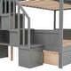 preview thumbnail 29 of 40, Twin over Full Bunk Bed with Shelfs, Storage Staircase and 2 Drawers