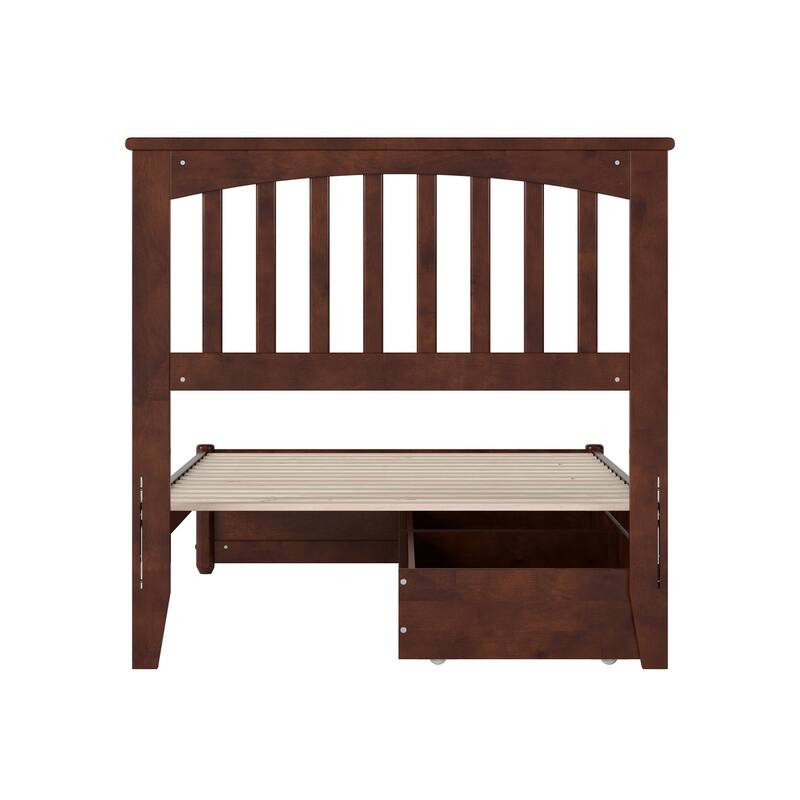 Everett Platform Bed with Panel Footboard and Storage Drawers