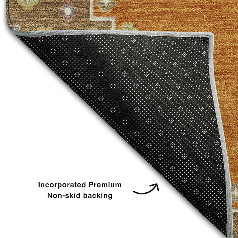 Premium Washable Super Soft Traditional Boho Mayfield Rug