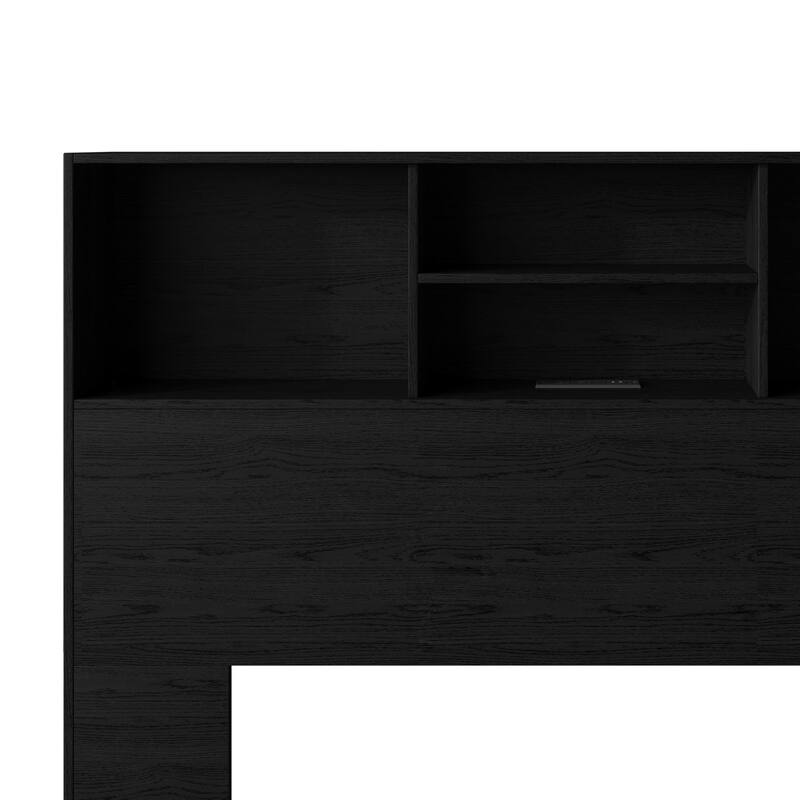 Clayfell Pomona Freestanding Storage Headboard with Shelving