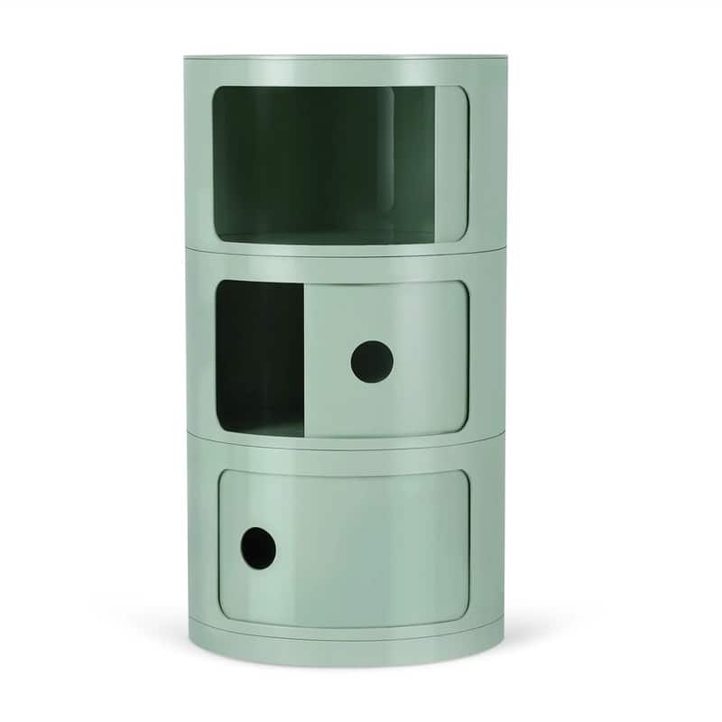 Sliding Barrel Modern Bedroom Nightstand