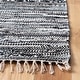 preview thumbnail 18 of 49, SAFAVIEH Handmade Rag Rug Ljubika Casual Stripe Cotton Rug with Fringe
