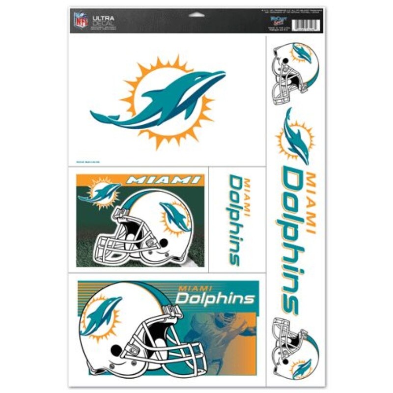 Shop Miami Dolphins Decal 11x17 Ultra Overstock 22204783