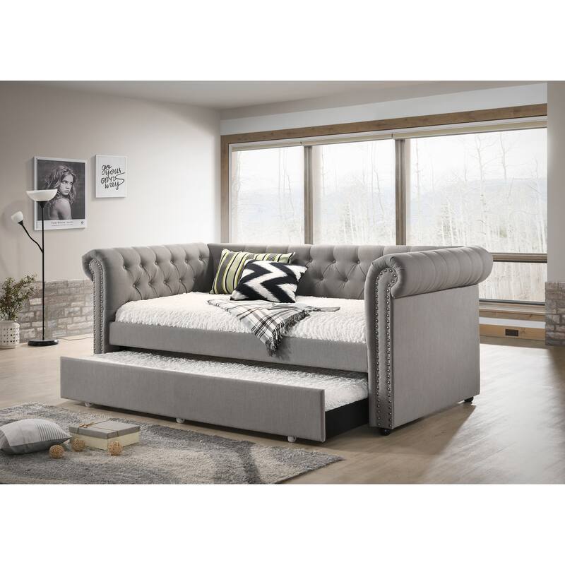 Luxurious 1Pc Modern Aesthetic Beautifully Button Tufted Nailhead Trim