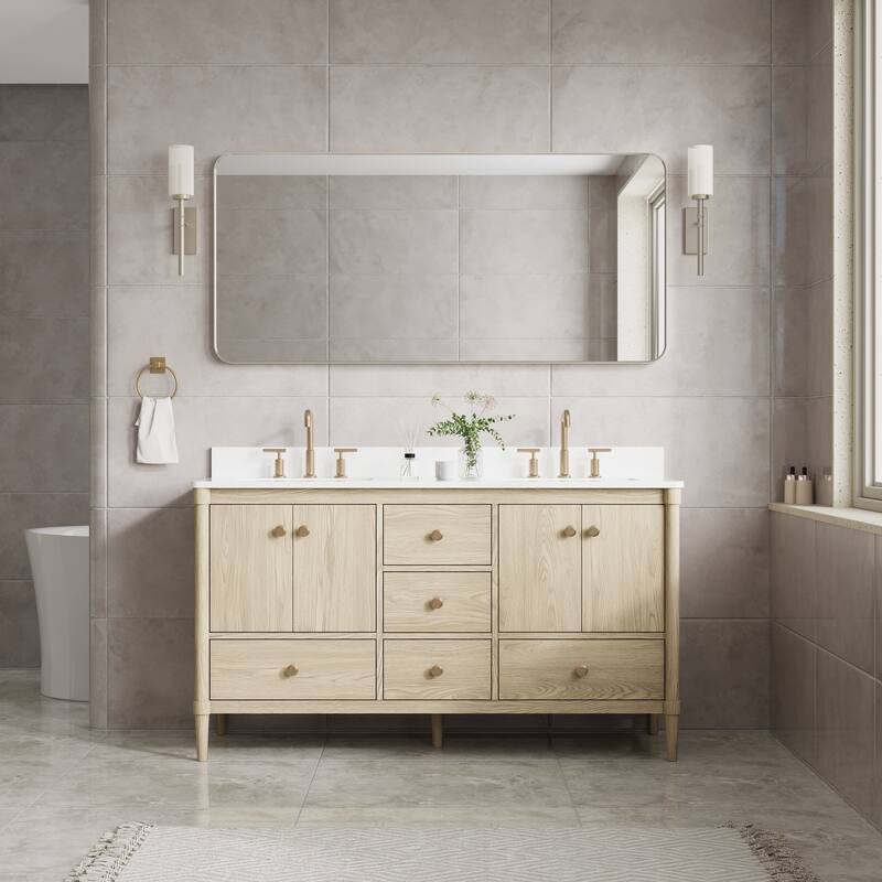 Modern Bathroom Rectangular Wall Mounted Anodized Aluminum Framed Vanity Mirror
